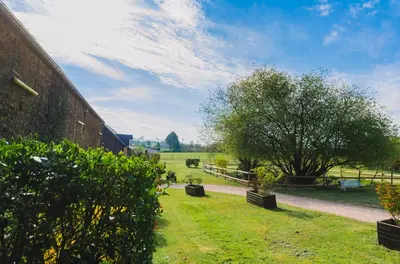 Jardin de l'établissement la ferme des epis