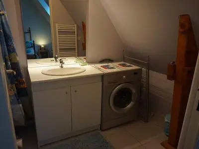 Plan de l'établissement Appartement 2 pièces avec piscine et parking privé, proche plage, Merville-Franceville-Plage - FR-1-465-26