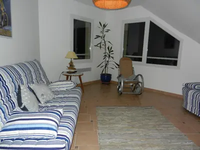Coin salon dans l'établissement VILLA THEDIEBERT