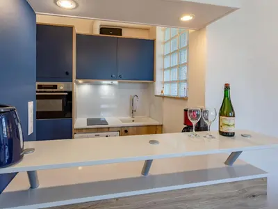 Cuisine ou kitchenette dans l'établissement Apartment Le Manoir du Casino by Interhome