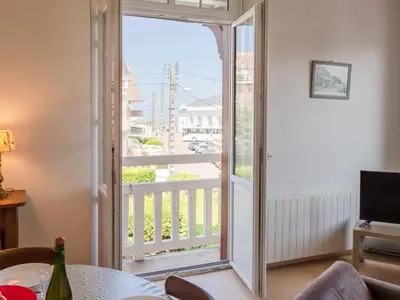 Balcon ou terrasse dans l'établissement Apartment Le Manoir du Casino by Interhome