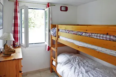 Un ou plusieurs lits dans un hébergement de l'établissement Chalet near Mont St Michel & Nature Trails