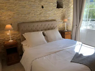 Un ou plusieurs lits dans un hébergement de l'établissement Gîte de la Butte