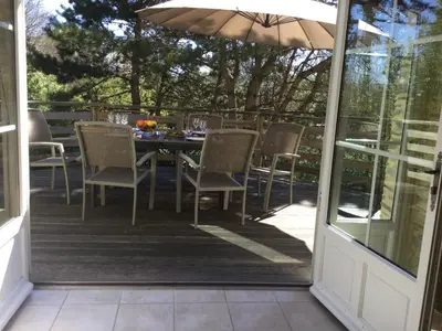 Balcon ou terrasse dans l'établissement Gîte de la Butte