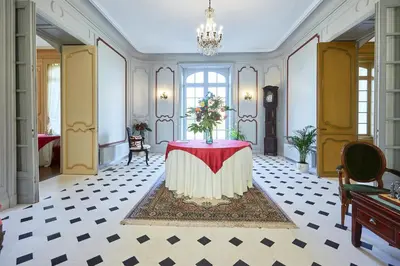 Coin salon dans l'établissement Chateau des Monts
