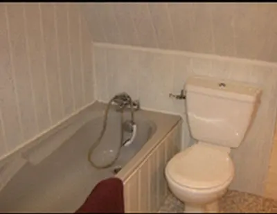 Salle de bains dans l'établissement Gîte La MER