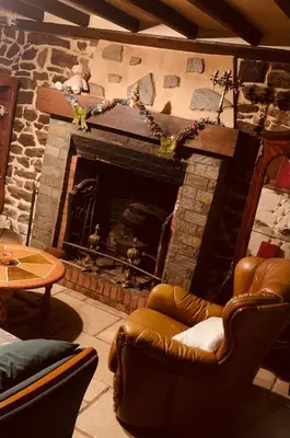 Coin salon dans l'établissement Lieu dit le jardin
