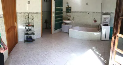 Salle de bains dans l'établissement Lieu dit le jardin