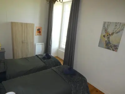 Un ou plusieurs lits dans un hébergement de l'établissement Gîte de la Ferme Feugère