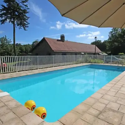 Longère avec piscine et wifi à Ste Honorine - FR-1-497-4