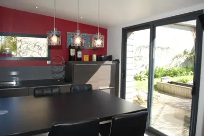 Cuisine ou kitchenette dans l'établissement Gîte La Mansarde 8 personnes