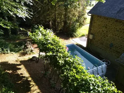 Jardin de l'établissement Les Gîtes du Château de Passillé