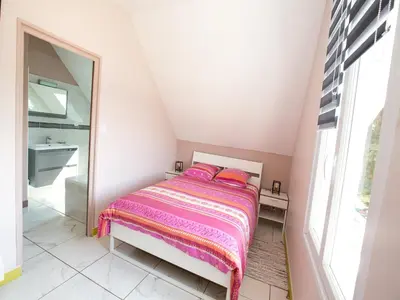 Un ou plusieurs lits dans un hébergement de l'établissement Luxury Normandy Retreat