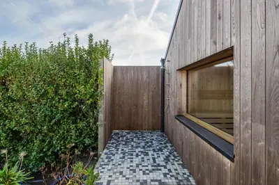 Jardin de l'établissement Le Sémaphore - Maison avec sauna vue mer