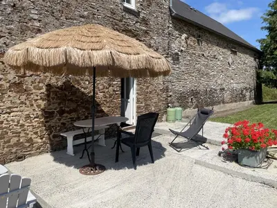 Terrasse ou espace extérieur de l'établissement B&B Chambres d'hôtes Ferme Mahyas