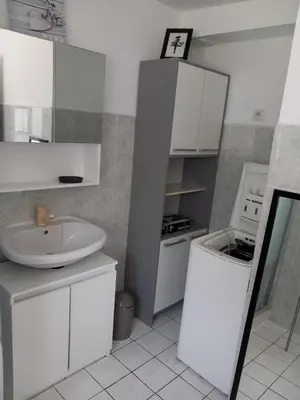 Salle de bains dans l'établissement le gite du baron