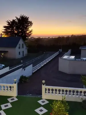 Lever ou coucher de soleil vu de le B&B/chambre d'hôtes ou à proximité