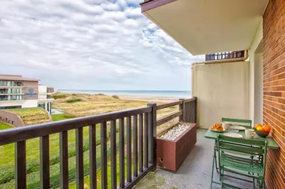 Balcon ou terrasse dans l'établissement Plage Cabourg 7bis