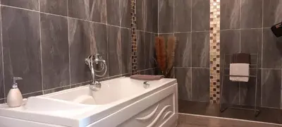 Salle de bains dans l'établissement Les escargots du mont