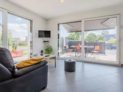 Coin salon dans l'établissement Holiday Home Chalmeignes by Interhome
