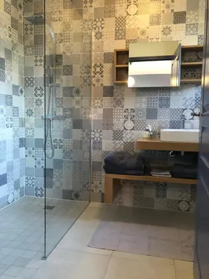 Salle de bains dans l'établissement Le domaine de la carperie
