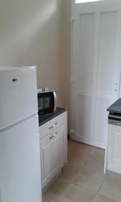 Cuisine ou kitchenette dans l'établissement Le Lutice