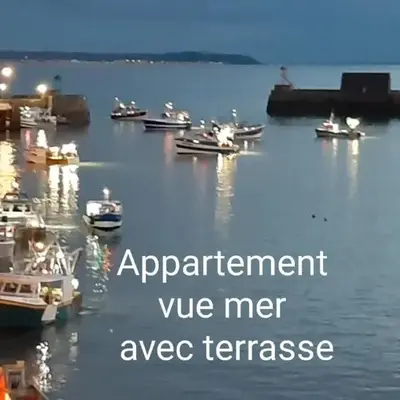 Rare à Granville! Appartement avec terrasse! Vue mer!