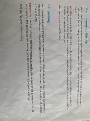 Plan de l'établissement Appartement familial le Tanis