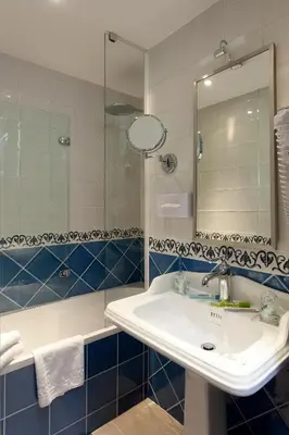 Salle de bains dans l'établissement Auberge Saint Pierre