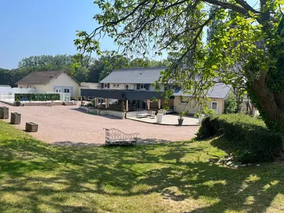 Jardin de l'établissement gîte du moulin du pré