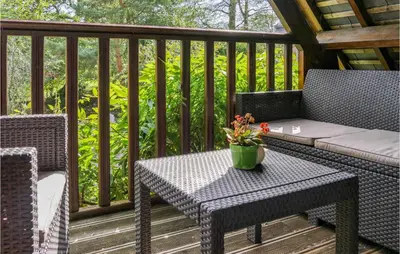 Balcon ou terrasse dans l'établissement 1 Bedroom Cozy Apartment In Vasteville