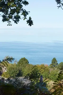 Paysage naturel près de le chalet