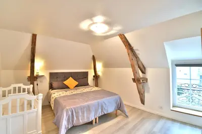 Un ou plusieurs lits dans un hébergement de l'établissement Gite Mont Saint Michel 