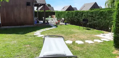 Plan de l'établissement Maison charmante à Colleville-Montgomery avec jardin clos