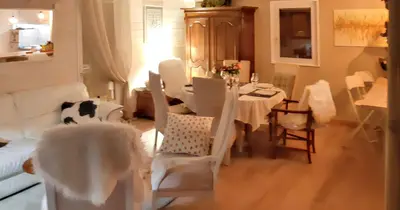 Plan de l'établissement Maison charmante à Colleville-Montgomery avec jardin clos