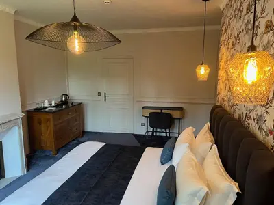 Cuisine ou kitchenette dans l'établissement Château de la Bribourdière