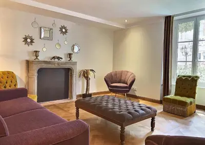 Coin salon dans l'établissement Le Tardif, Noble Guesthouse