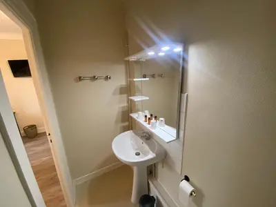 Salle de bains dans l'établissement Hotel De La Poste