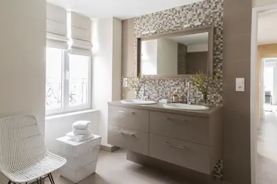Salle de bains dans l'établissement La Bourgeoise