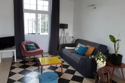 Coin salon dans l'établissement La maison d'à côté