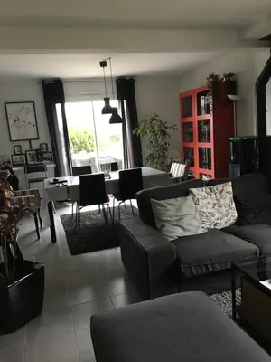 Coin salon dans l'établissement chambres chez Brigitte et Patrick près du Mont st Michel
