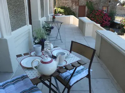 Balcon ou terrasse dans l'établissement Gite de la Bucaille
