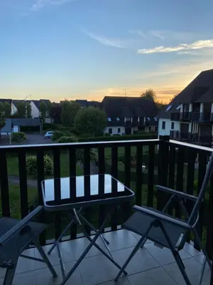 Balcon ou terrasse dans l'établissement Escapade à Cabourg, 300M plage, calme et chaleureux