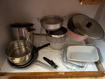 Cuisine ou kitchenette dans l'établissement De la campagne au Mont-Saint-Michel