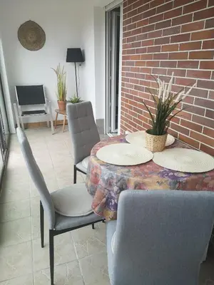 Coin salon dans l'établissement Cabourg plage à 200m plage