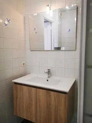 Salle de bains dans l'établissement Studio Cosy Breizh