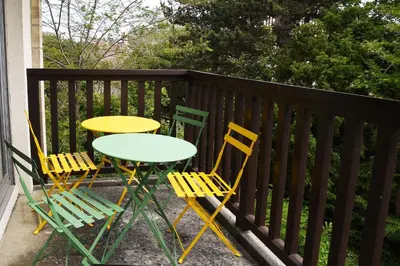 Balcon ou terrasse dans l'établissement Joli appartement F3 - 50m de la mer