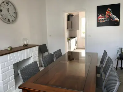 Coin salon dans l'établissement Gîte Manava - grande maison avec jardin en centre ville