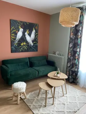 Coin salon dans l'établissement Villa st Louis 2