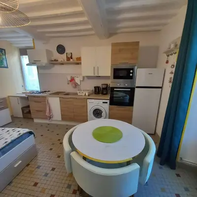 Cuisine ou kitchenette dans l'établissement Chez Gibus